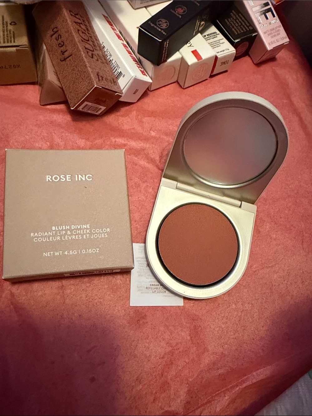 Rose Inc Blush Divine Radiant Lip & Cheek Color  in Heliotrope NEW